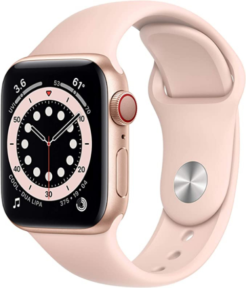 Apple Watch Series 6 - Gold Aluminum Case with Pink Sand Sport